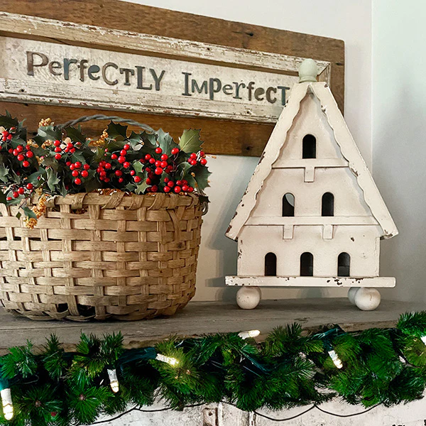 Decorative Distressed Outdoor Wood Birdhouse