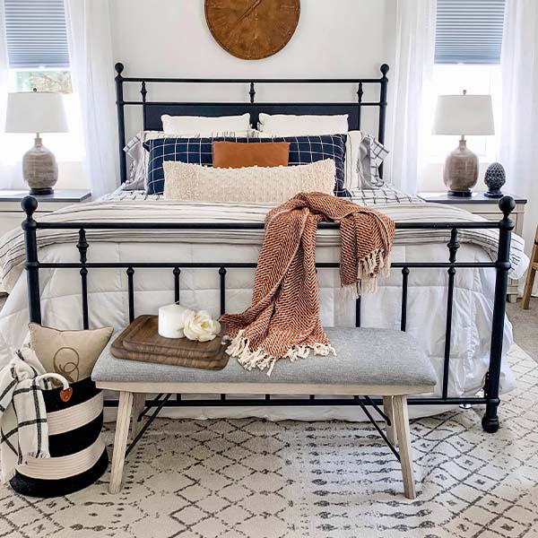 Square Wooden Nesting Trays, Set of 2