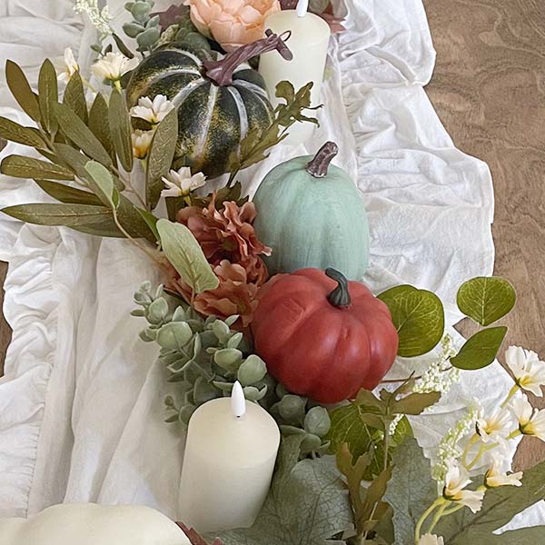 5 Foot Long Mixed Floral Fall Garland