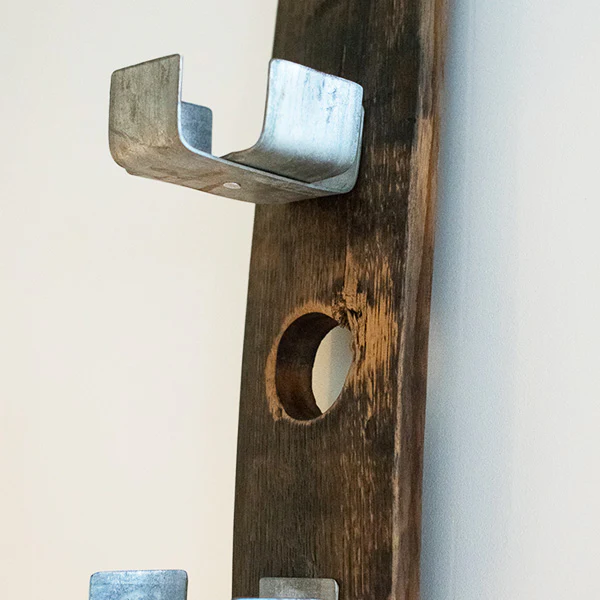 Naturally Aged Oak Barrel Stave Wall Planter/Candle Holder | Made  in the USA