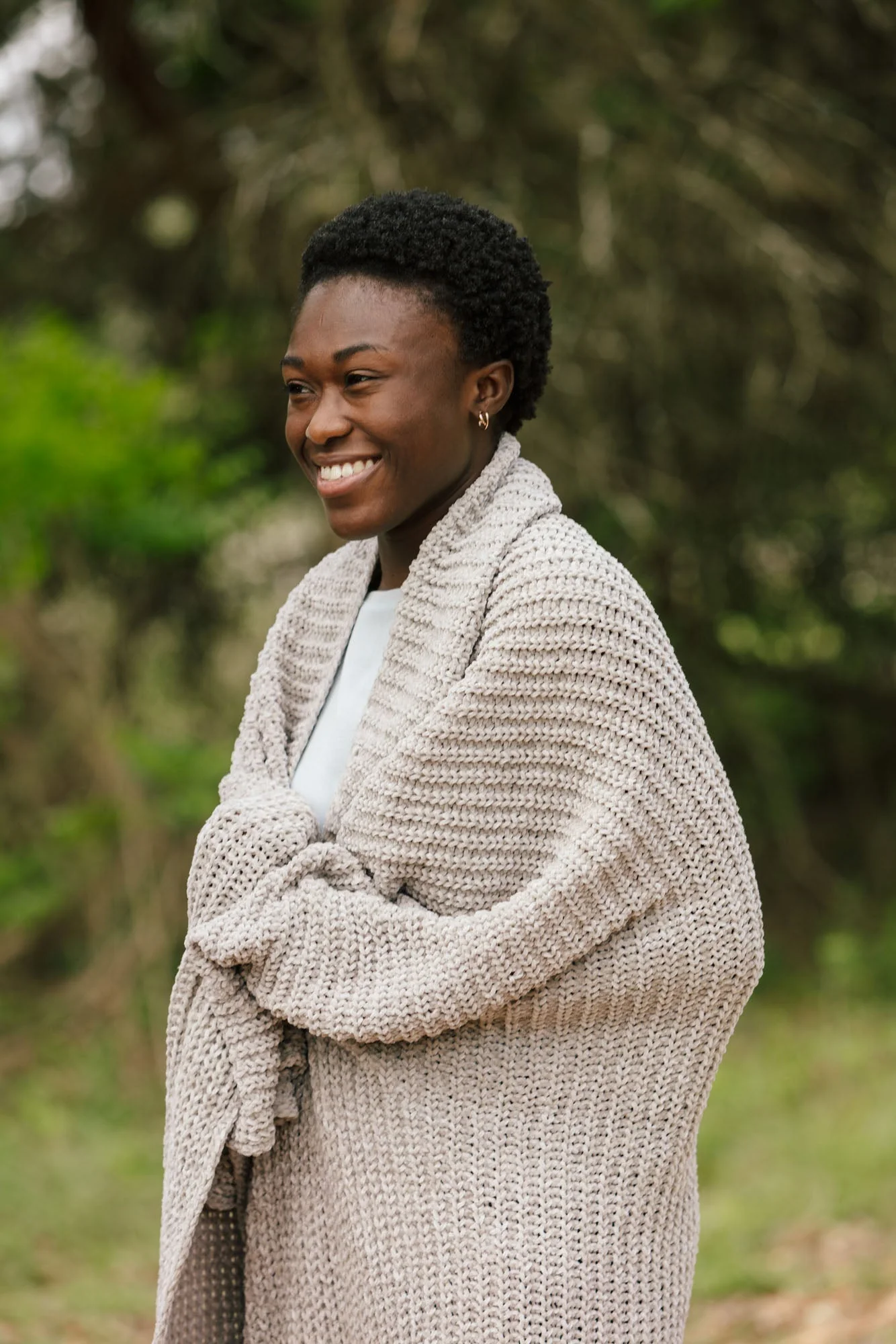 Knit Chenille Throw Blanket