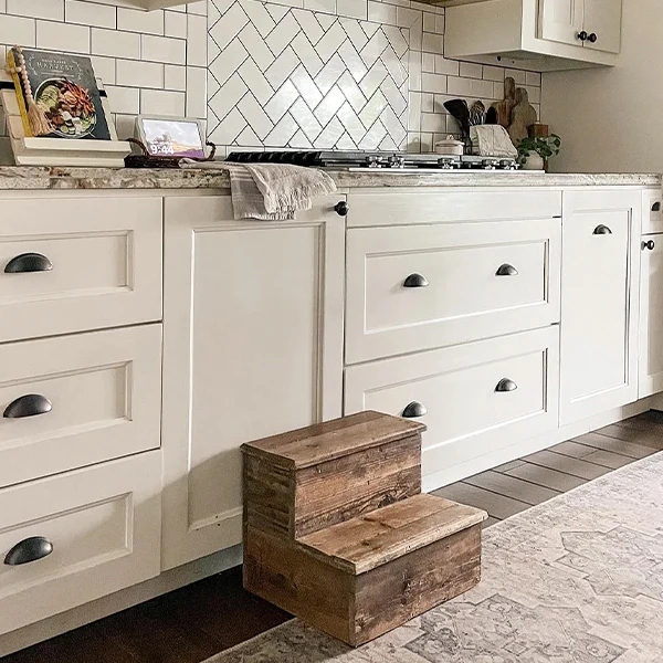 Rustic Stair Stepping Stool