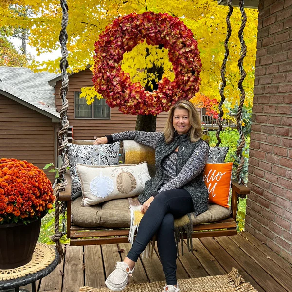 Faux Hydrangea Split Front Door Wreath