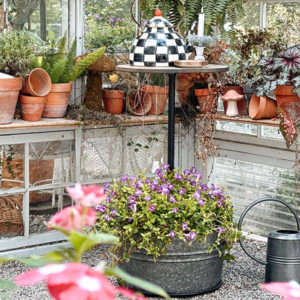 Galvanized Planter Table