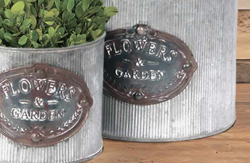 Textured Garden Planters  Set Of 3