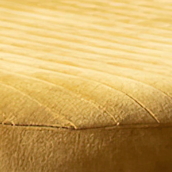 Honey Round Velvet Ottoman