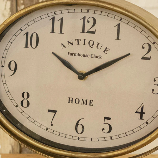 Antique Bronze Tabletop Clock