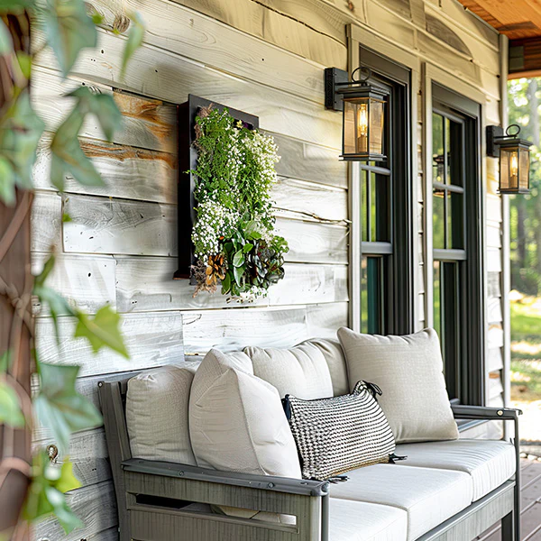 Black Framed Living Wall Planter