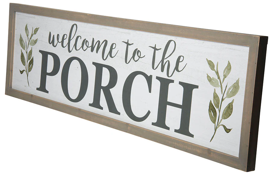 HUGE Welcome to the Porch Wooden Sign