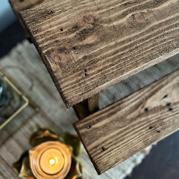 Reclaimed Wood Picnic Table Riser