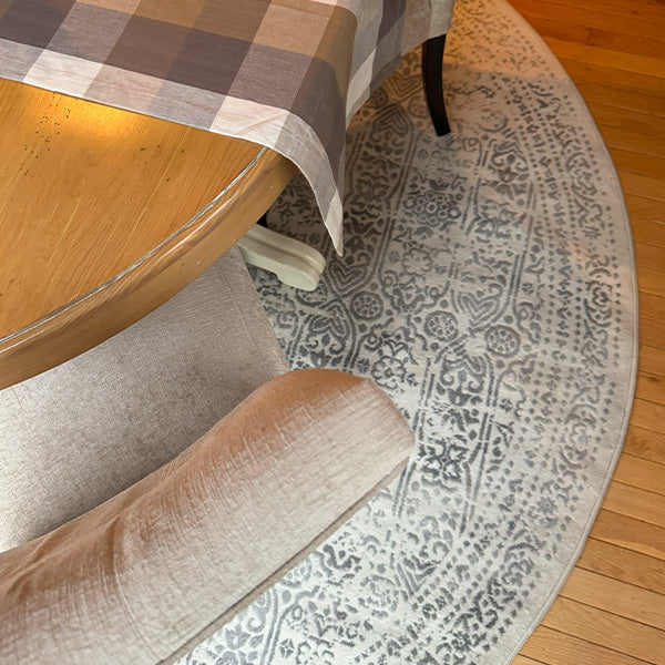 Distressed Gray Area Rug