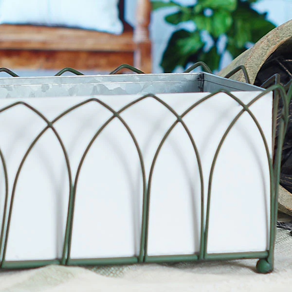 Rustic Style Planter With Decorative Faucet