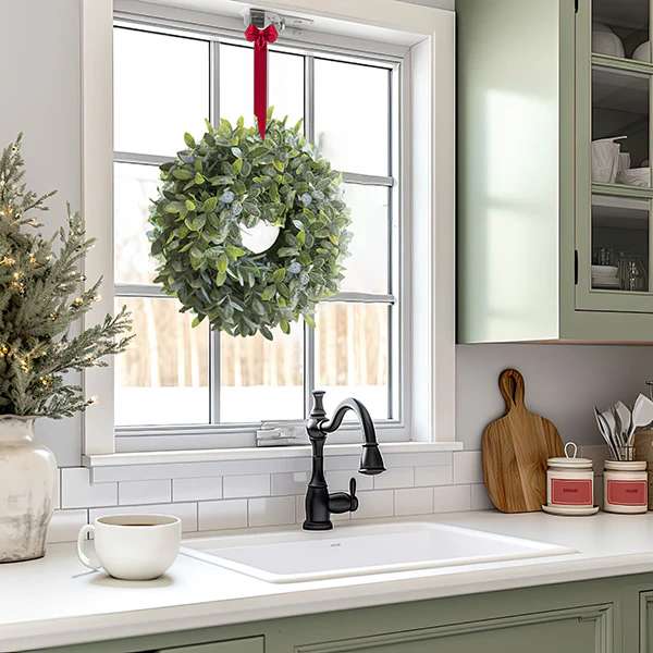 Lush Artificial Sage Door Wreath