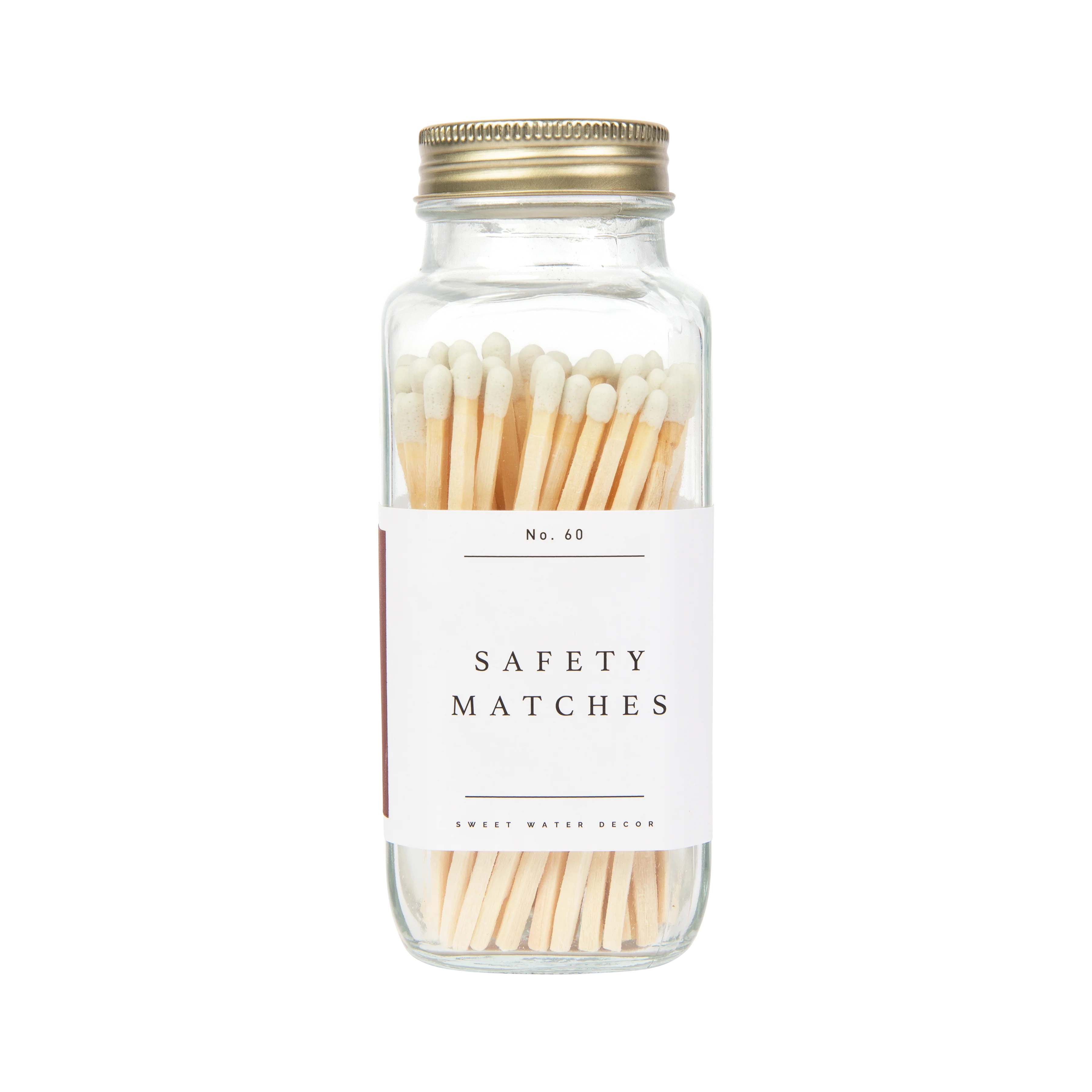 White Tip Safety Matches - 60 Count, 3.75