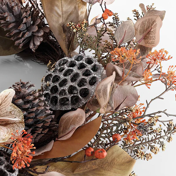 Eucalyptus and Lotus Wreath