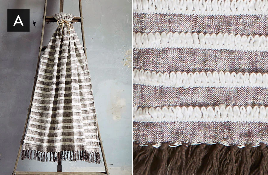 Woven Cotton Throw Blankets, Pick Your Style