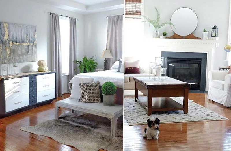 Distressed Metal Floor Candle Holders  Set of 3