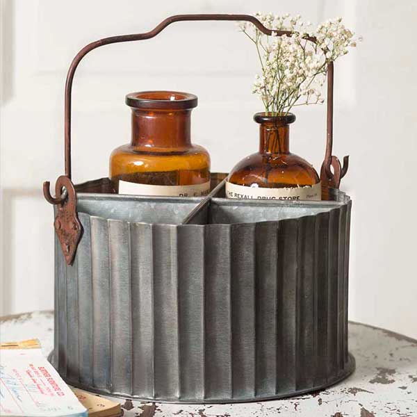 Galvanized Storage Caddy