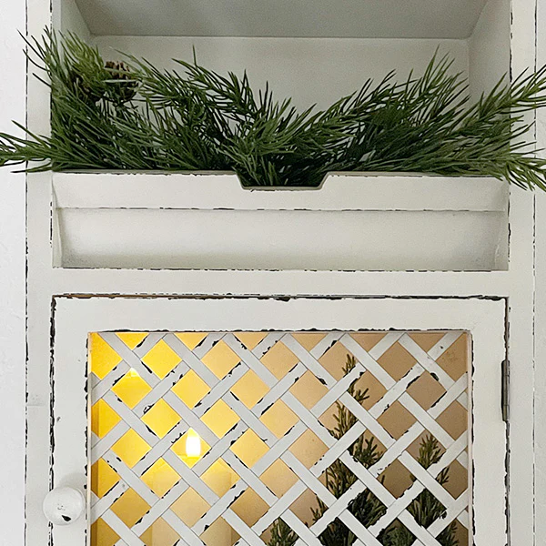 Multi-Functional Distressed Wood Hanging Organizer