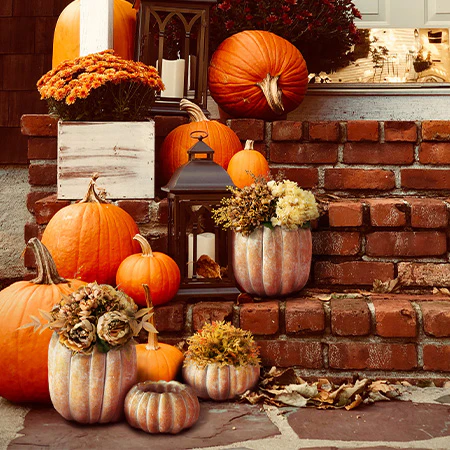 Festive Fall Pumpkin Planter, Pick Your Size