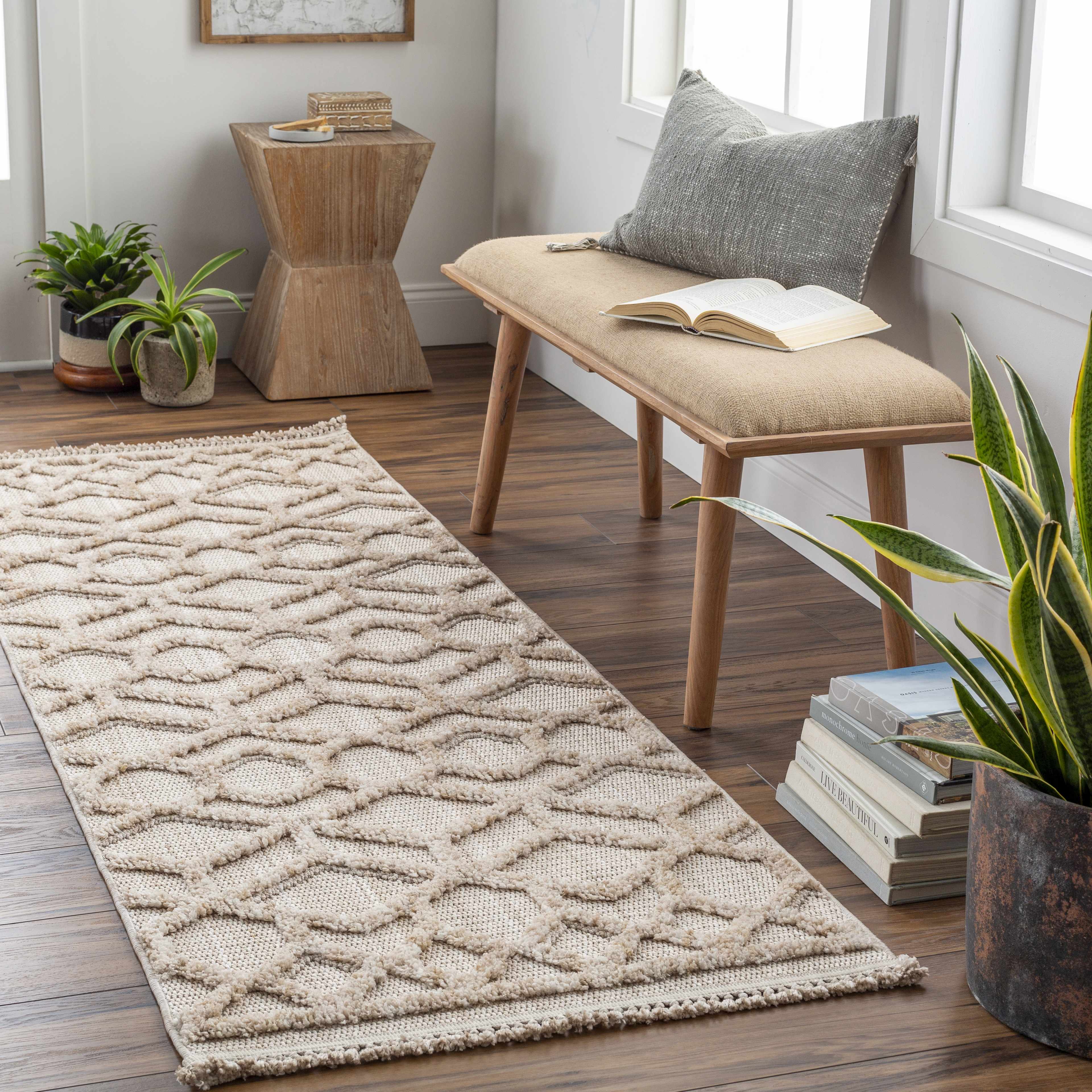 Modern Moroccan Trellis Area Rug