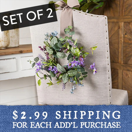 Floral Wreaths, Set of 2