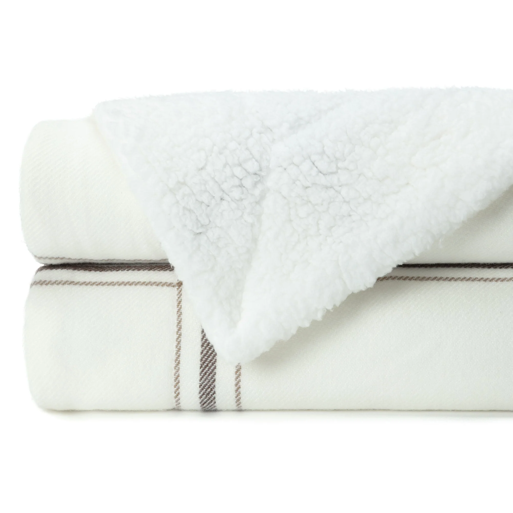 Plaid Sherpa Throw Blanket