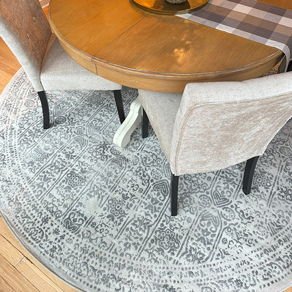 Distressed Gray Area Rug