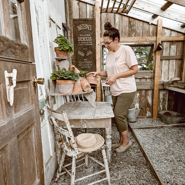 Rustic Wood Garden Tiered Plant Stand