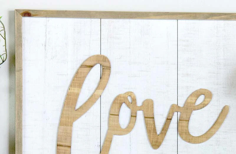 Love Grows Best Wooden Sign