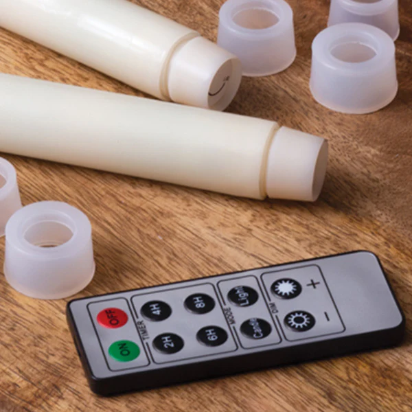 Infinite Wick Wax Taper Candles, Set of 2