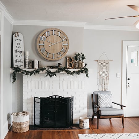 Rustic Industrial Wall Clock
