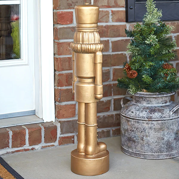 30 Inch Gilded Nutcracker Statue