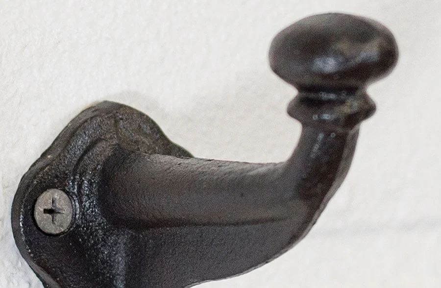Cast Iron Wall Hook, Set of 4
