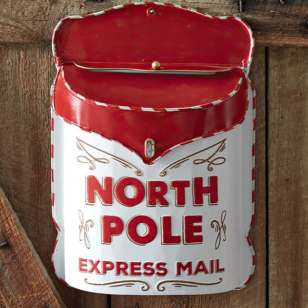 North Pole Express Mail Hanging Mailbox