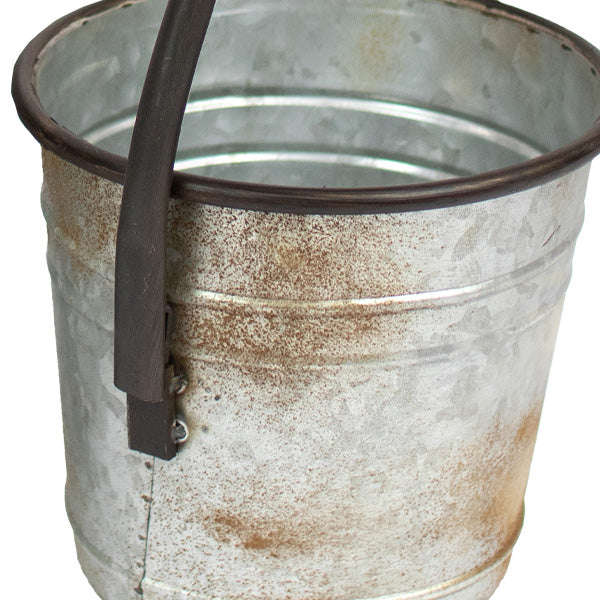 Metal Christmas Planters, Set of 2