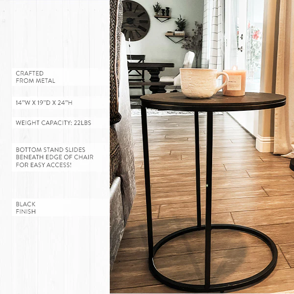 Oval Metal C Table