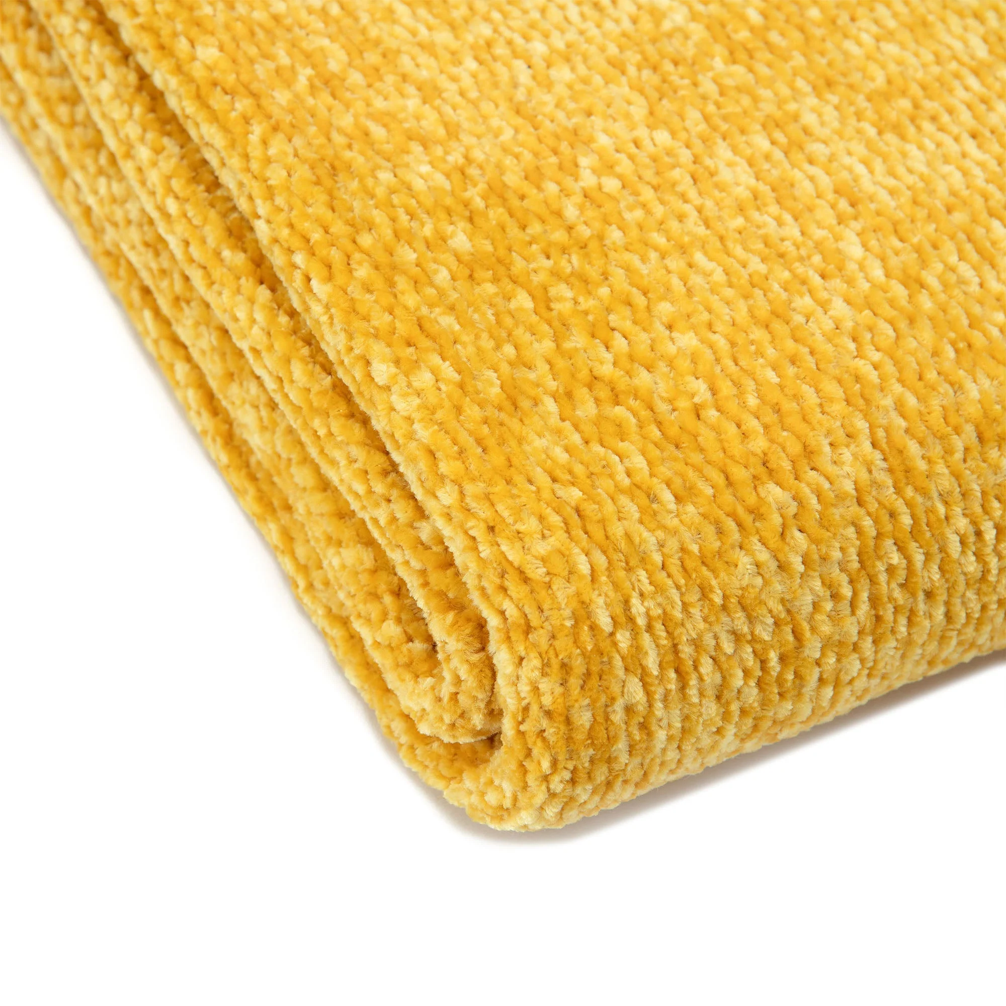 Chenille Luxe Border Throw Blanket