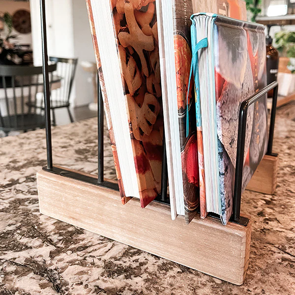 Wood and Metal Mail Holder