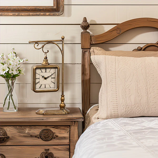 Hanging Bronze Roman Numeral Table Clock