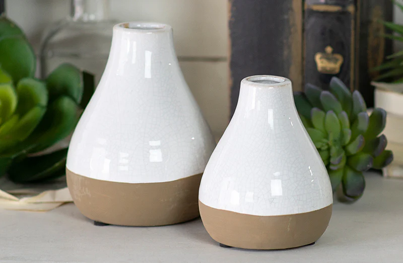 Ceramic Flower Vase Set of 2