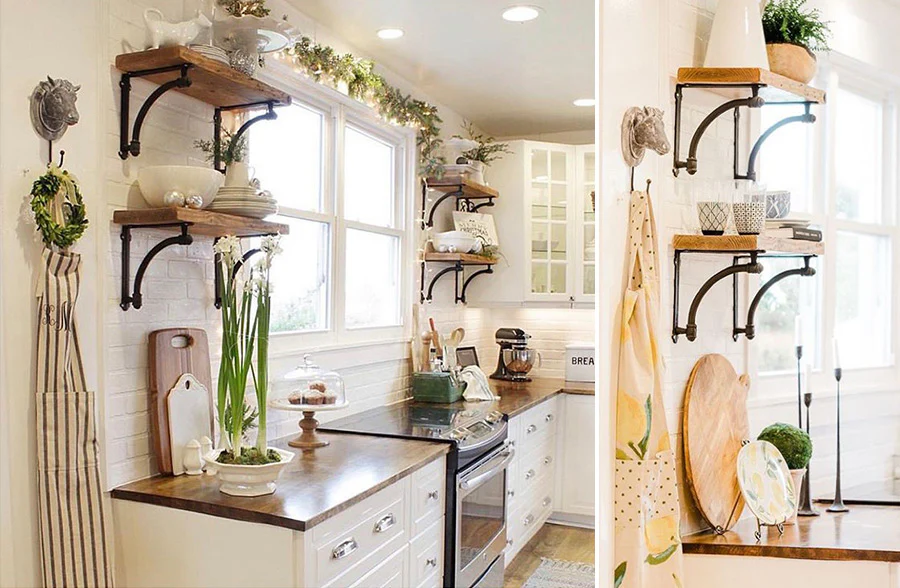 Cast Iron Shelf Brackets, Set of 2