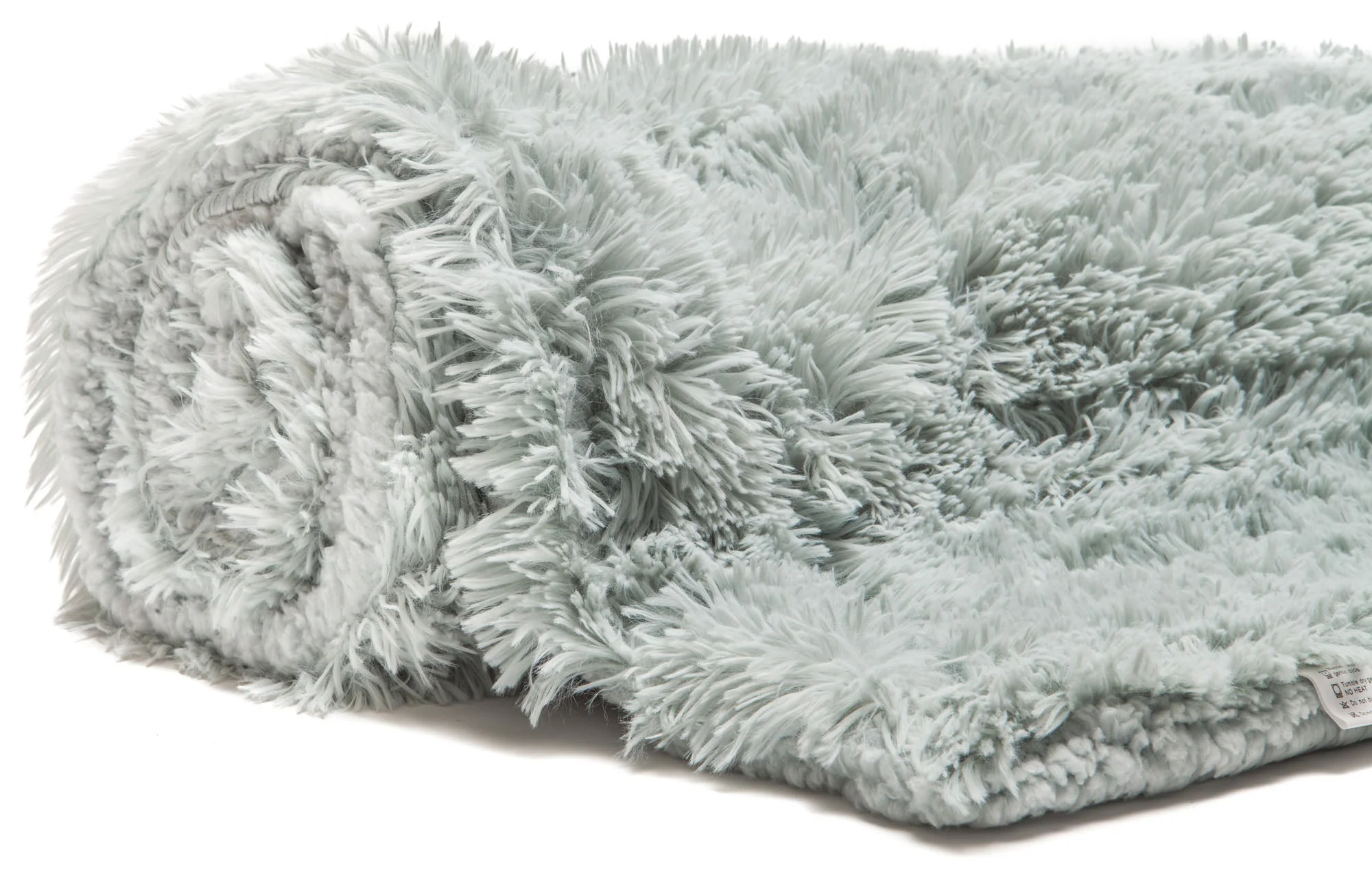 Solid Faux Long Fur Throw Blanket