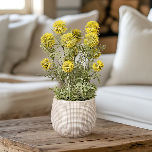 Lifelike Potted Yellow Onion Spray