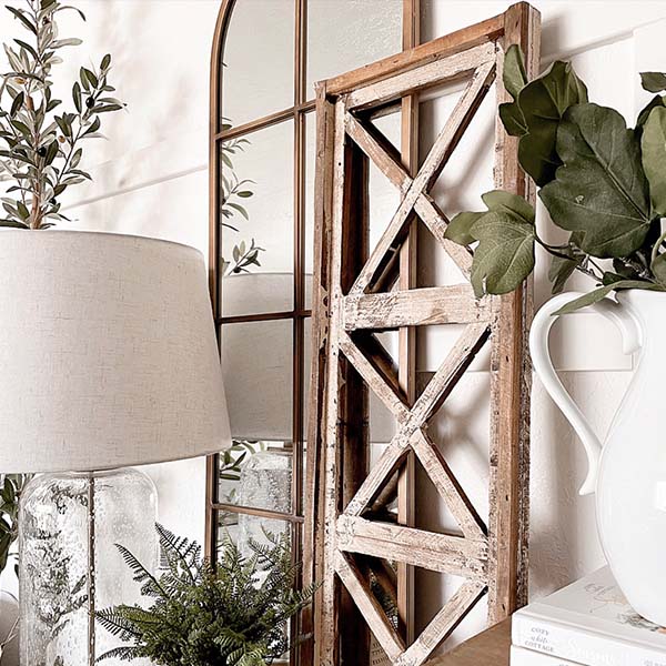 Architectural Wooden Transom Window Frame