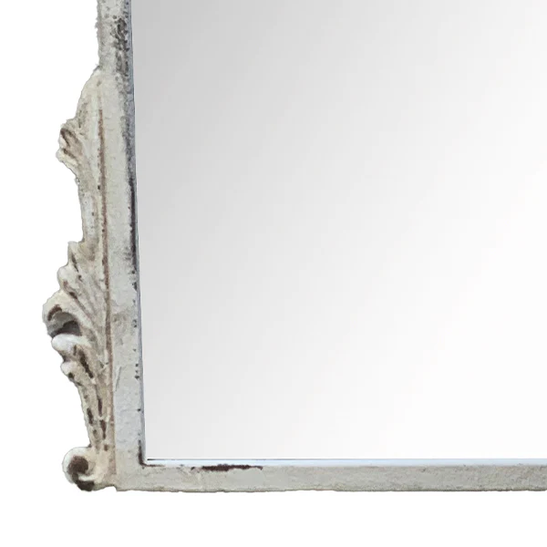 Gleaming Chippy Ornate Arched Wall Mirror