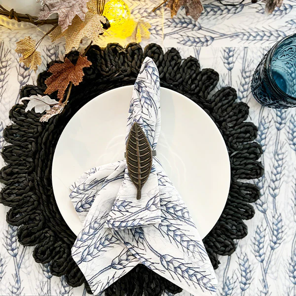 Autumn Leaf Napkin Rings, Set of Four