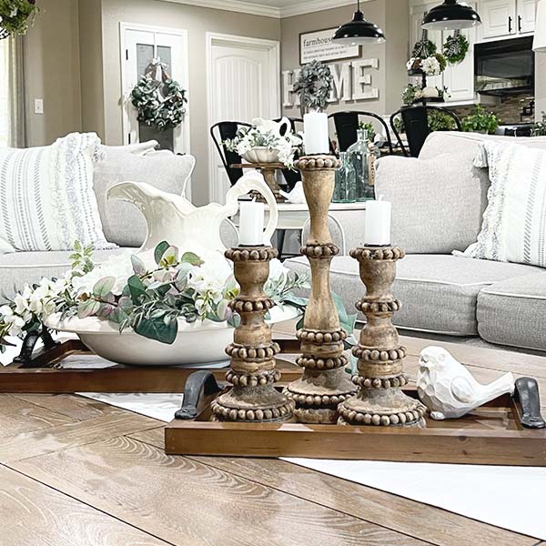 Modern Rustic Serving Trays, Set of 2