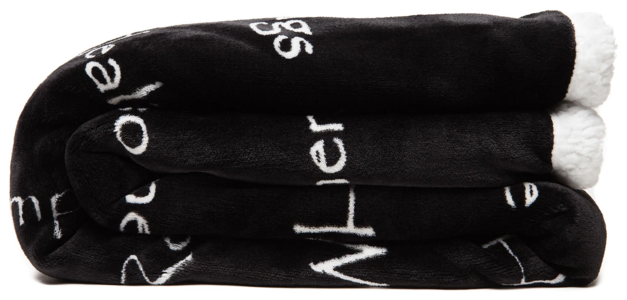 Gift Faux Fur Comfort Words Throw Blanket