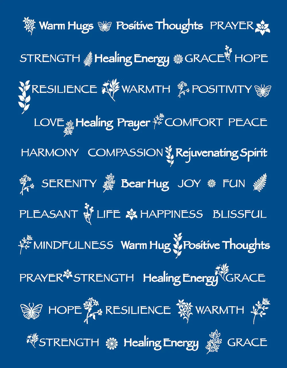 Positive Words Gift Throw Blanket